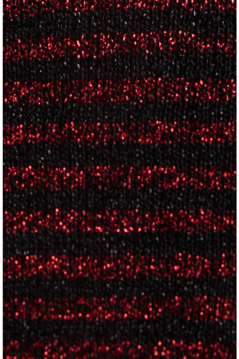 Cevara Metallic Knit Tank, Alternate, color, BLACK/ RED