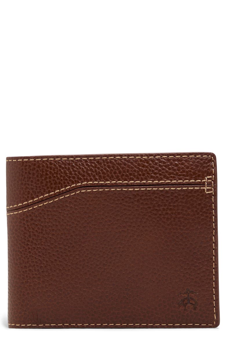 Brooks Brothers Cayman Leather Wallet, Main, color, 