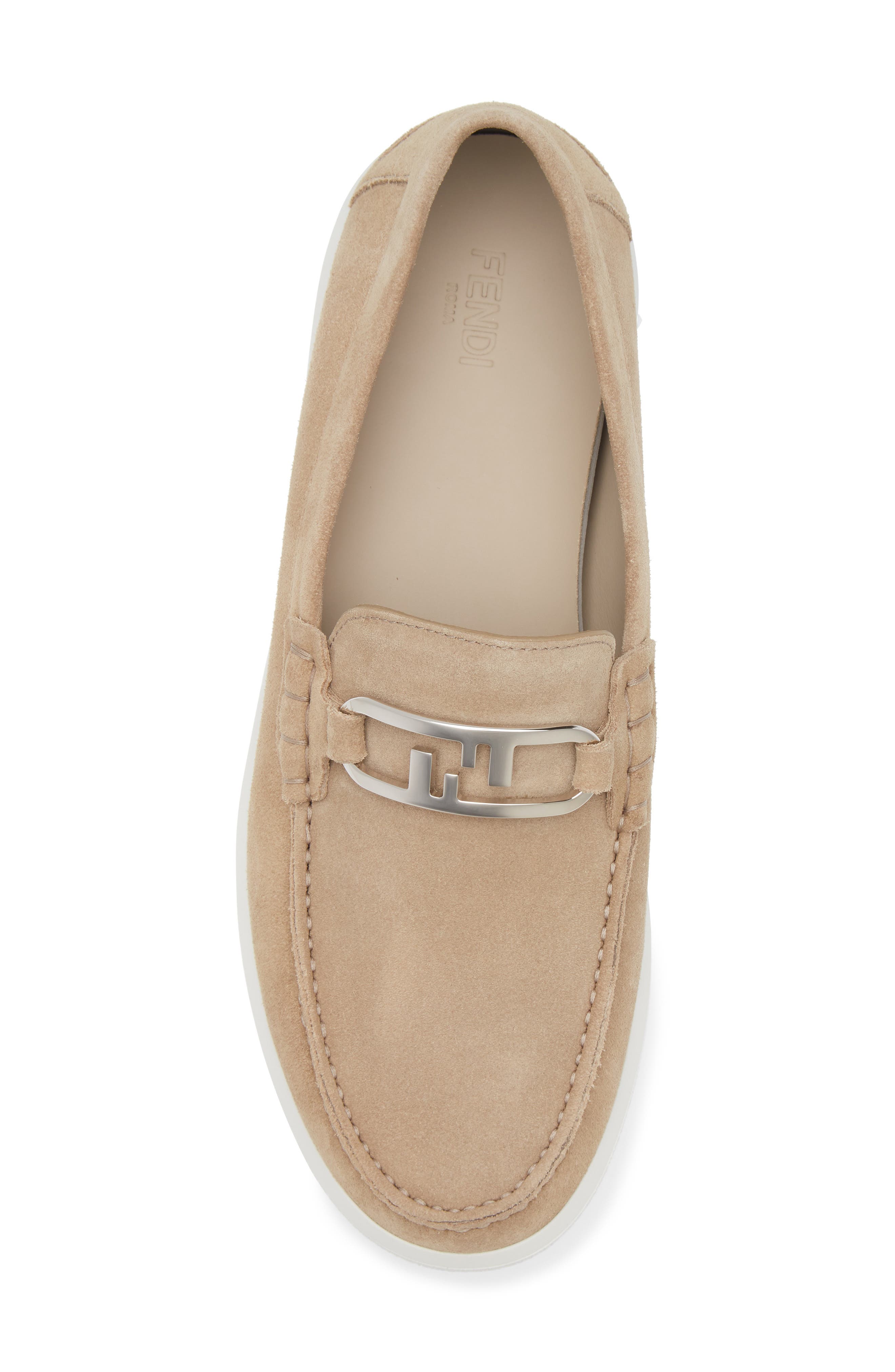 Fendi O'Lock Loafer, Alternate, color, F0f9j Biscuit