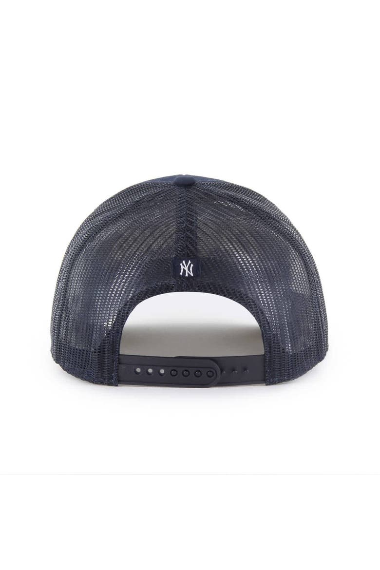 Men's '47 Navy New York Yankees Garner Trucker Adjustable Hat, Alternate, color, Navy