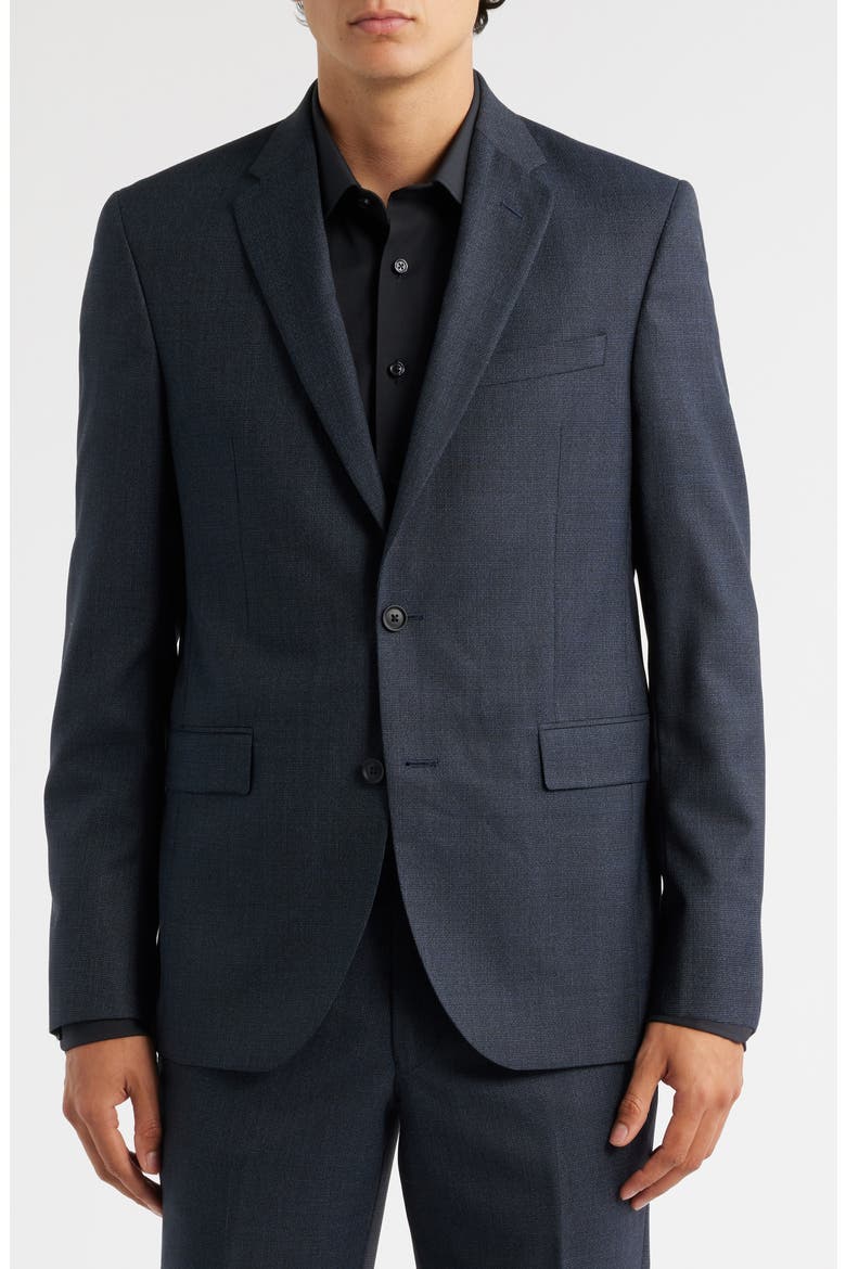 Ross Slim Fit Solid Wool Suit, Alternate, color, NAVY