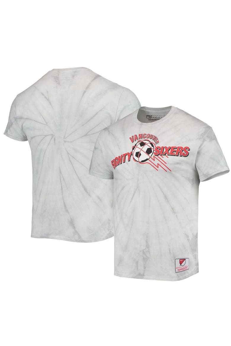 Men's Mitchell & Ness White Vancouver Whitecaps FC Since '96 Tie-Dye T-Shirt, Main, color, White