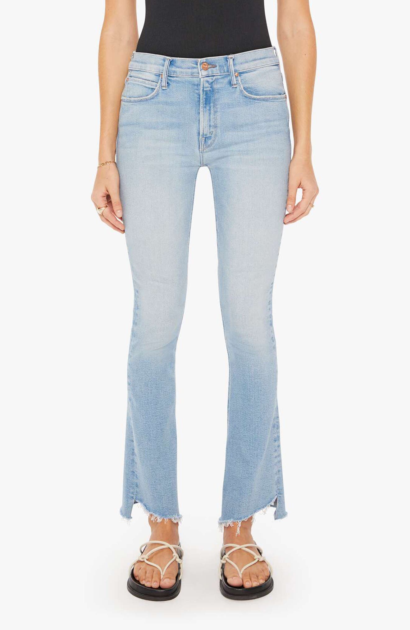 The Runaway Frayed Step Hem Bootcut Jeans