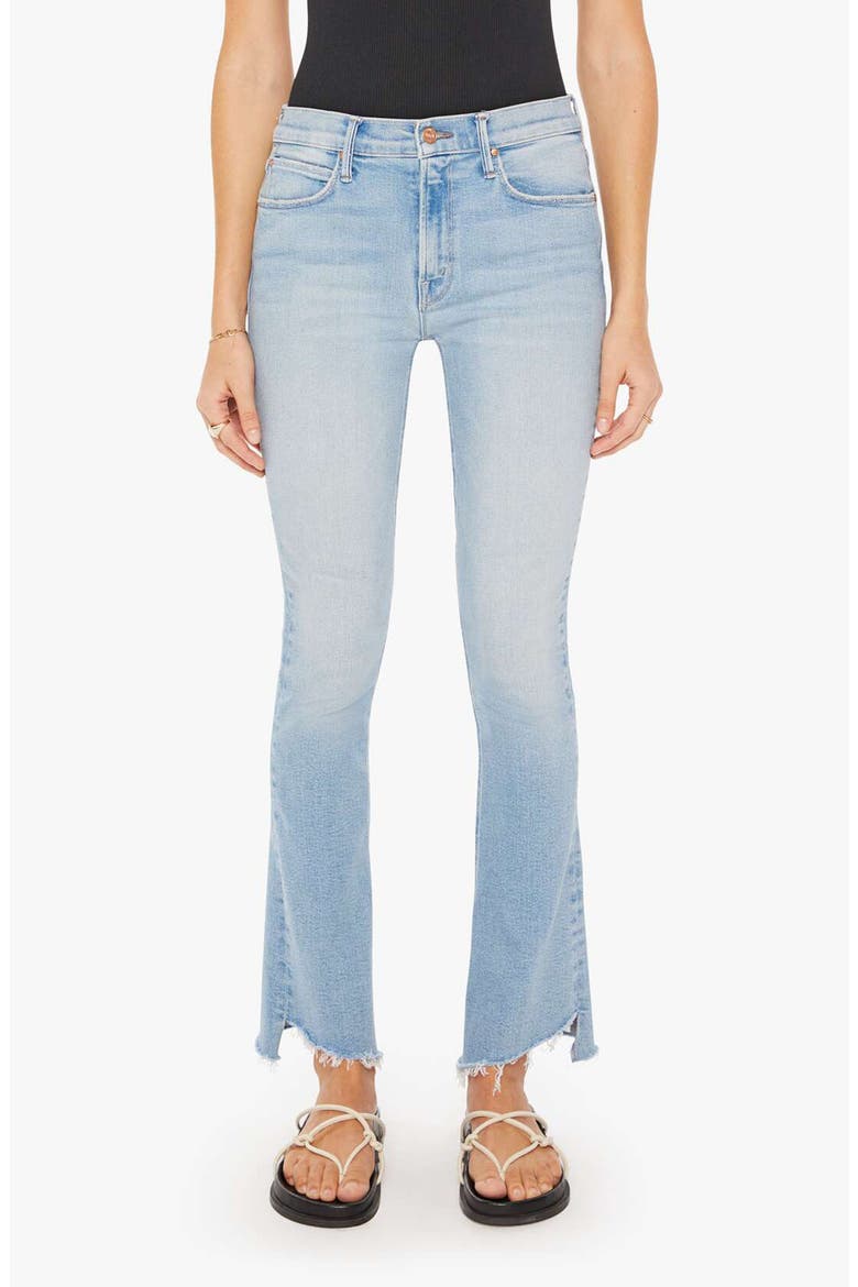 The Runaway Frayed Step Hem Bootcut Jeans, Main, color, CALIFORNIA CRUISER