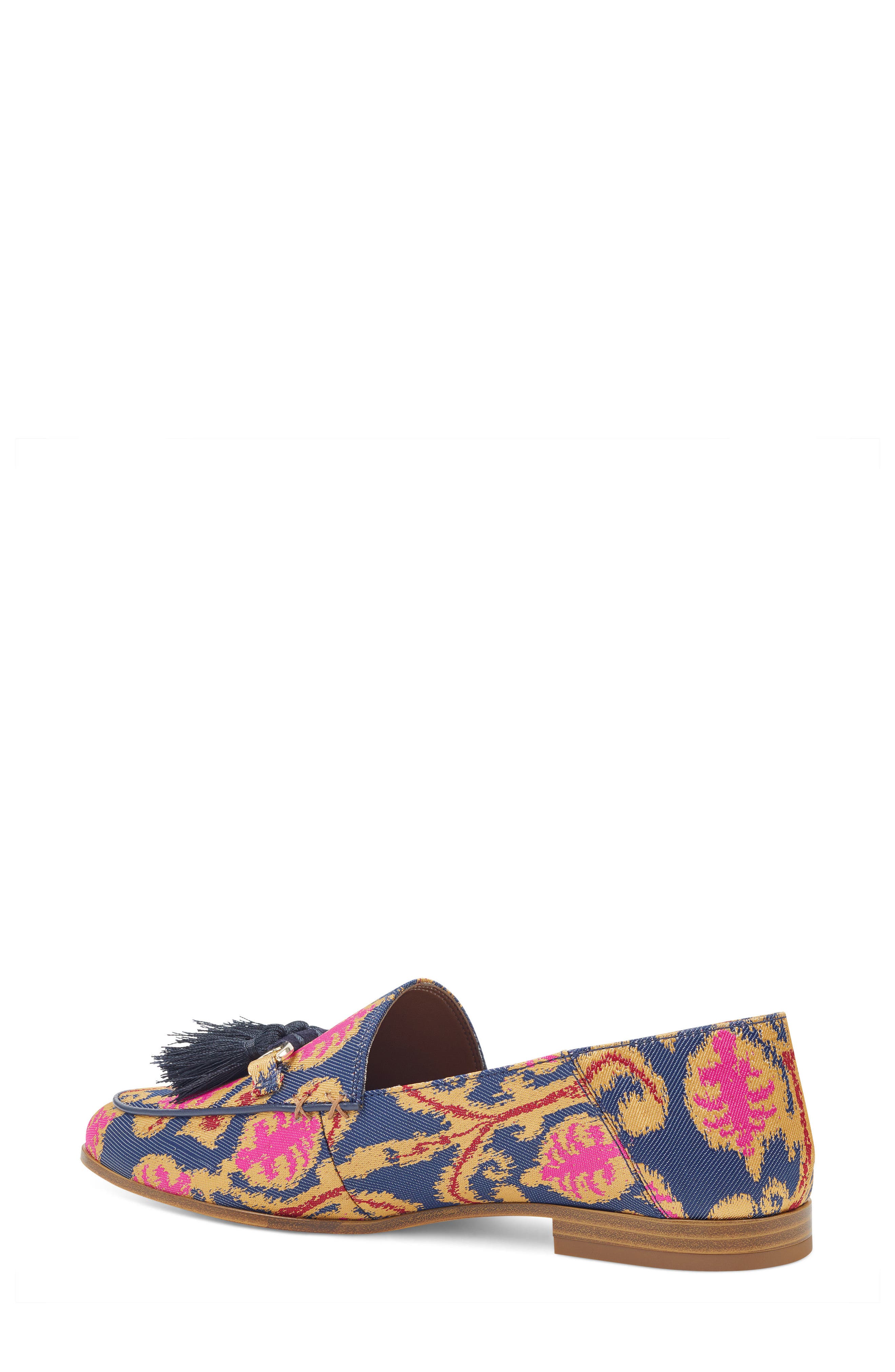 Weslir Tassel Loafer, Alternate, color, BLUE MULTI FABRIC