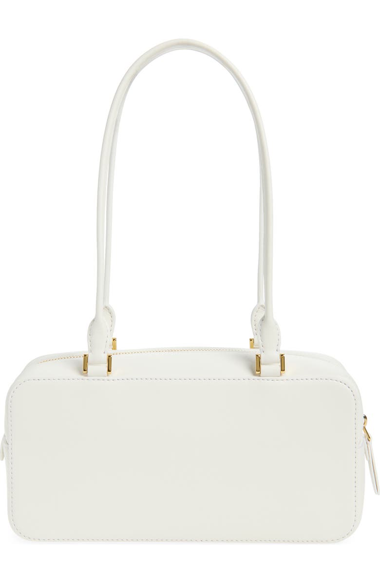 Veronica Beard Boxy Leather Shoulder Bag, Alternate, color, Off White