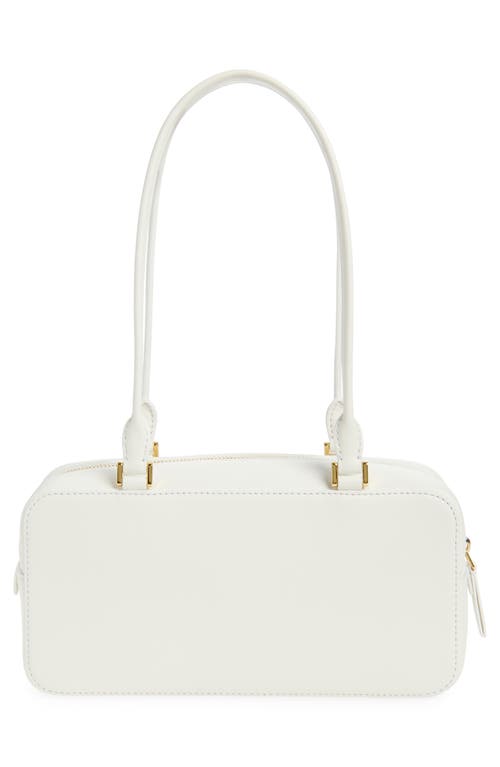 Shop Veronica Beard Boxy Leather Shoulder Bag