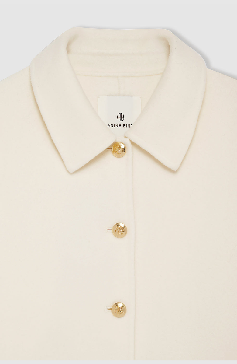 ANINE BING Luca Cashmere BlendJacket, Alternate, color, Ivory