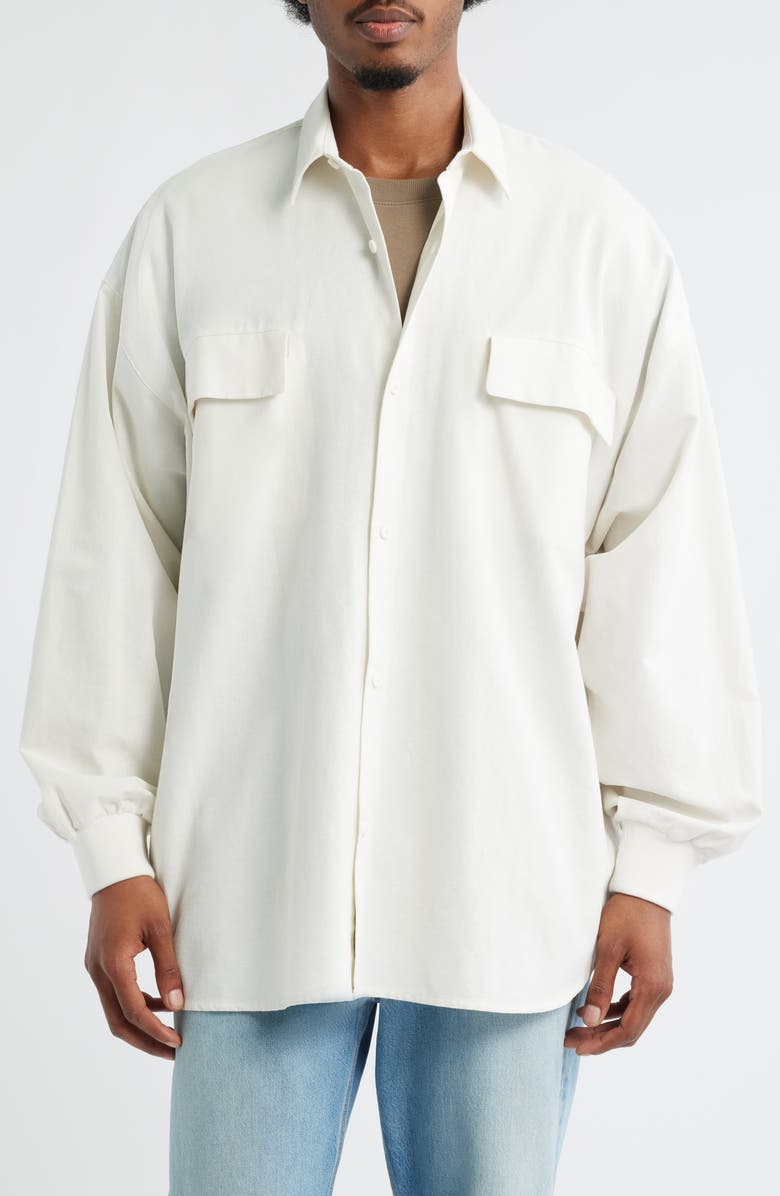 Fear of God Essentials Oversize Oxford Button-Up Shirt, Alternate, color, 