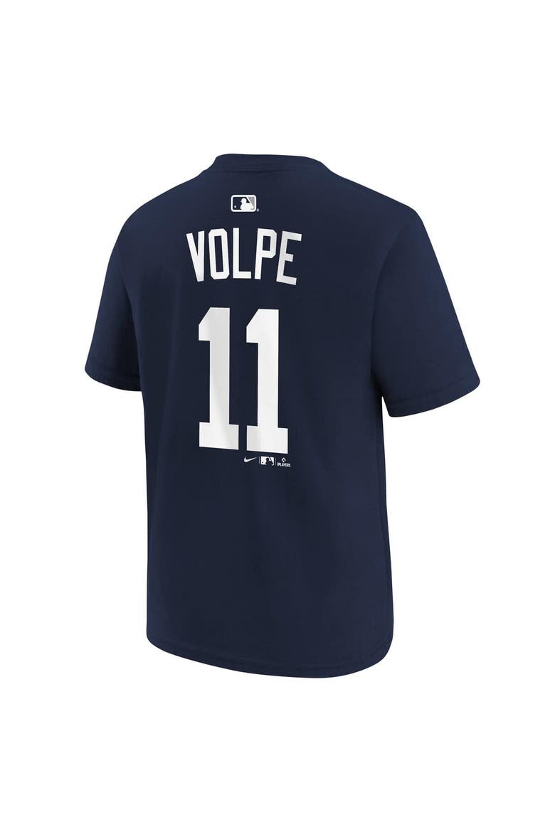 Youth Nike Anthony Volpe Navy New York Yankees Name & Number T-Shirt, Alternate, color, Navy