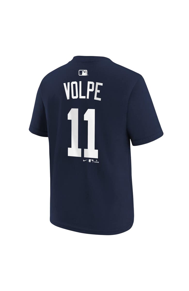 Nike Youth Nike Anthony Volpe Navy New York Yankees Name & Number T-Shirt, Alternate, color, Navy