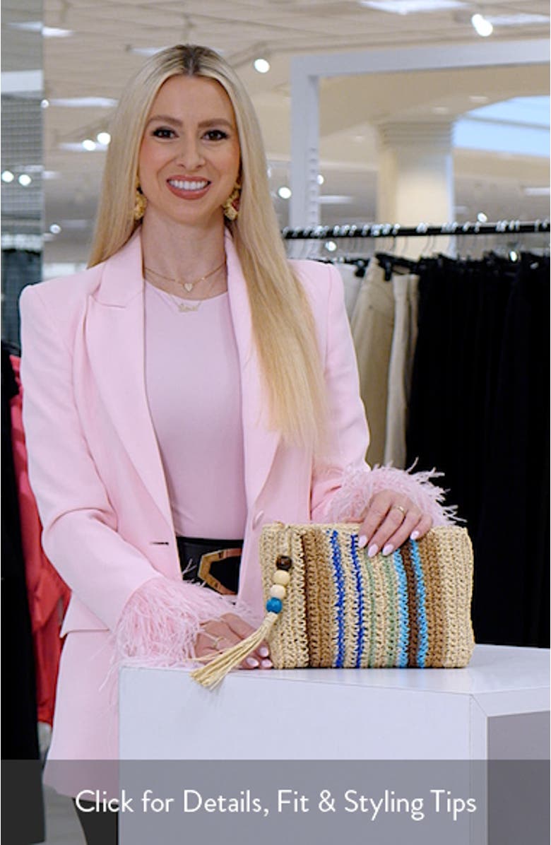 Astra Raffia Clutch, sales video thumbnail