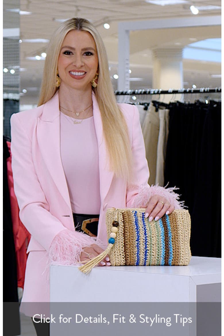 Astra Raffia Clutch video