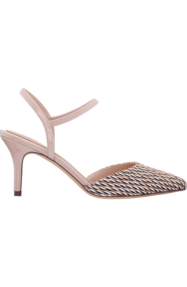 Nina Teena Pointed Toe Ankle Strap Pump, Alternate, color, Beige