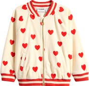 Mini Rodini Kids' Hearts Baseball Cardigan