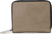 AllSaints Lena Hex Leather Zip Wallet