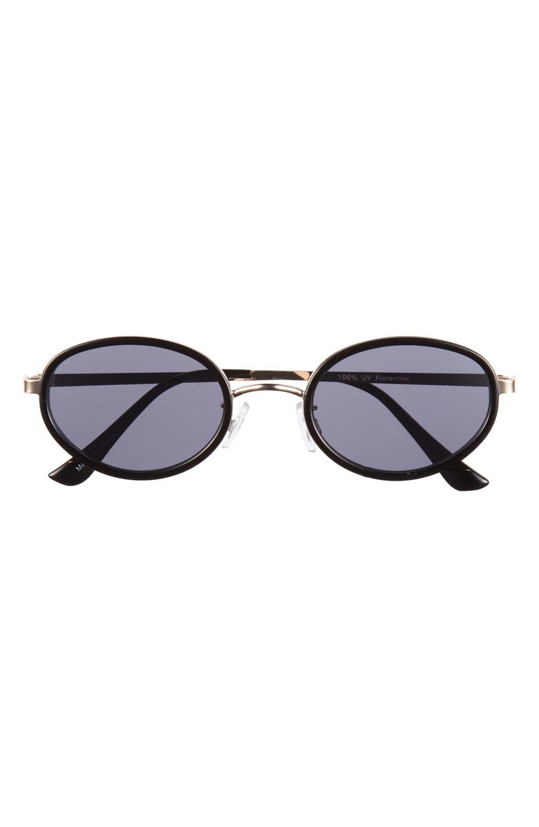 BP. Oval Sunglasses, Main, color, Gold- Smoke
