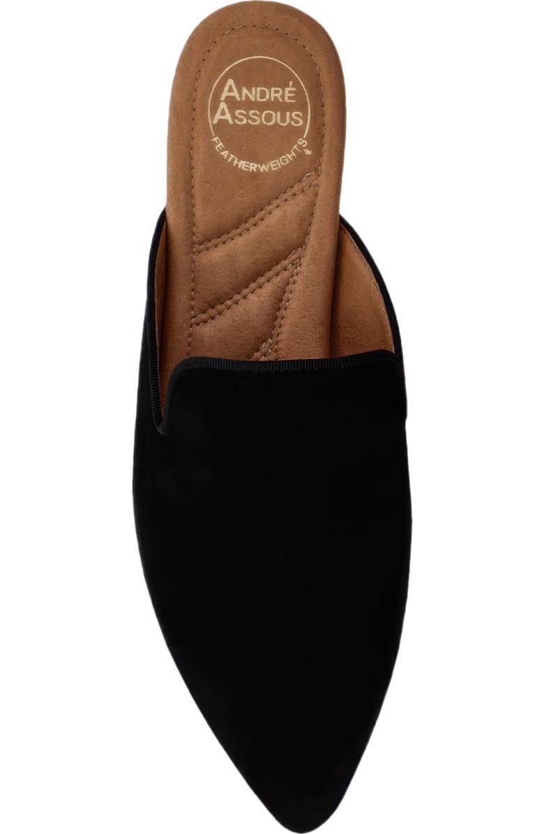 André Assous Daria Mule, Alternate, color, Black Suede