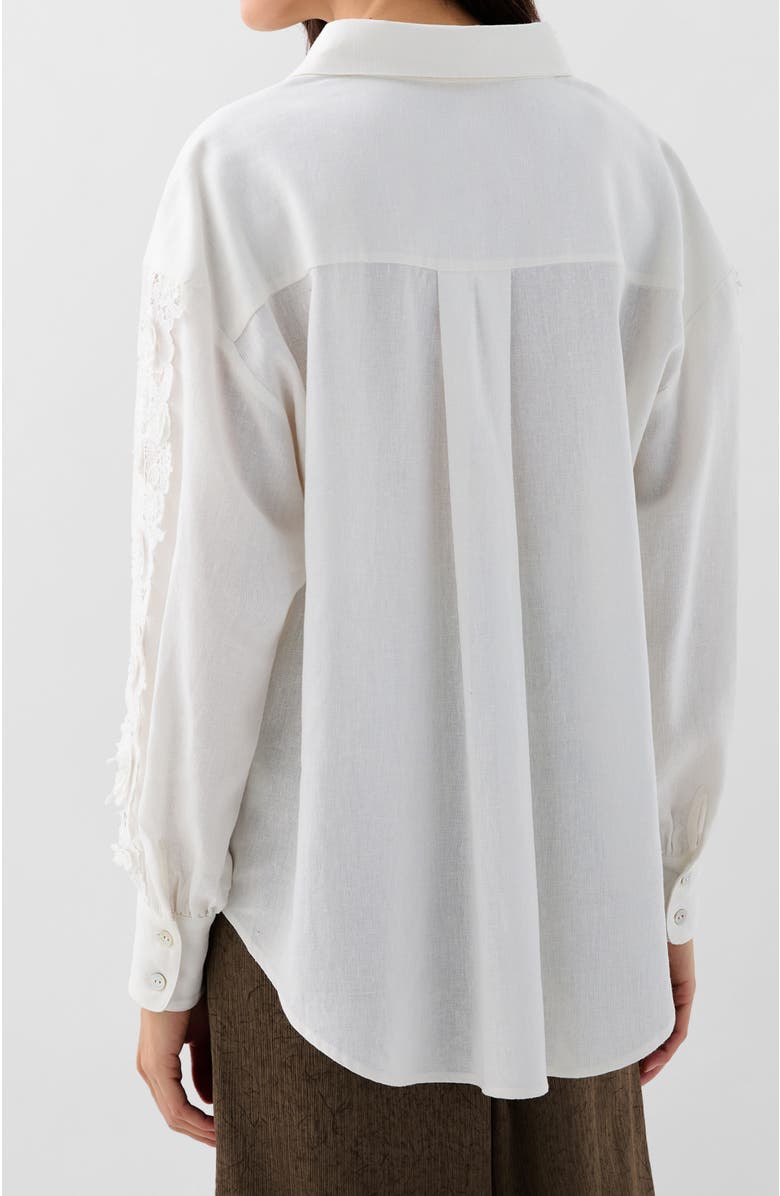 Scalpers Lace Shirt, Alternate, color, White