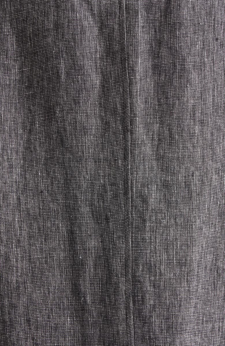 R13 Oversize Ragged Linen Blazer, Alternate, color, Dark Grey With Micro Stripe
