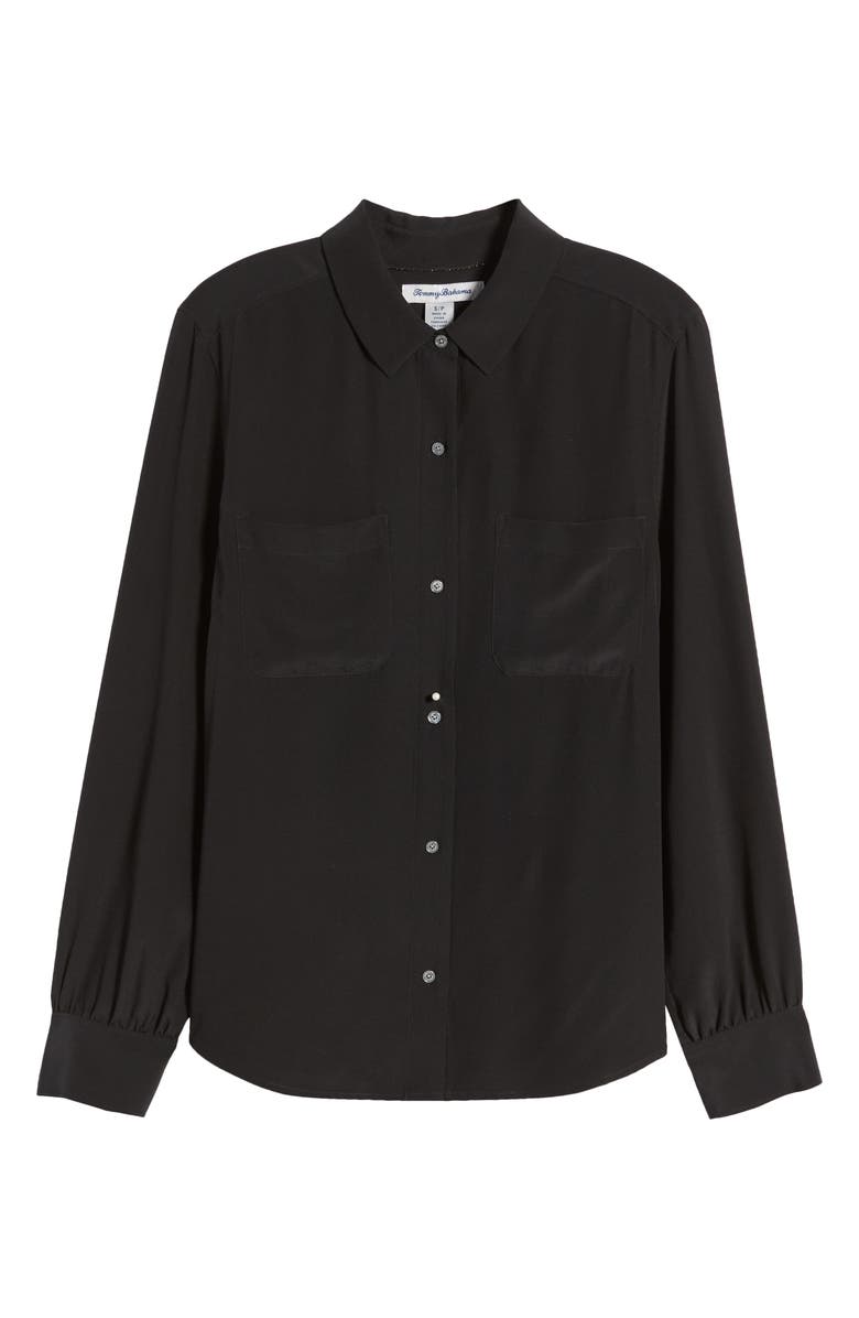 Tommy Bahama Yara Cove Long Sleeve Silk Button-Up Shirt, Alternate, color, 