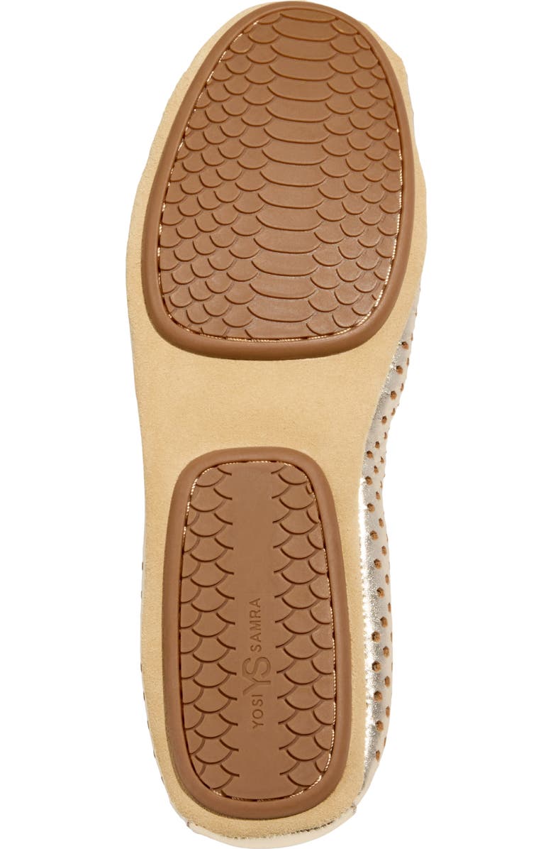 Yosi Samra Samara Foldable Ballet Flat, Alternate, color, Gold