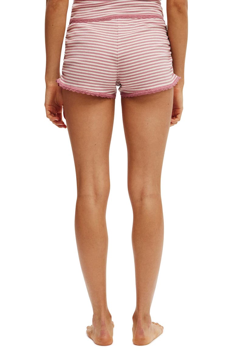 COTTON ON BODY Women's Rib Lace Ruched Boyshort, Alternate, color,