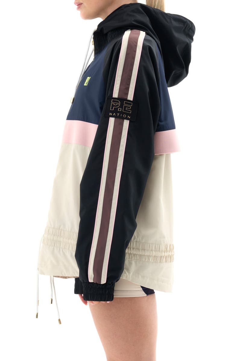 P.E Nation Man Down Colorblock Jacket, Alternate, color, Fog