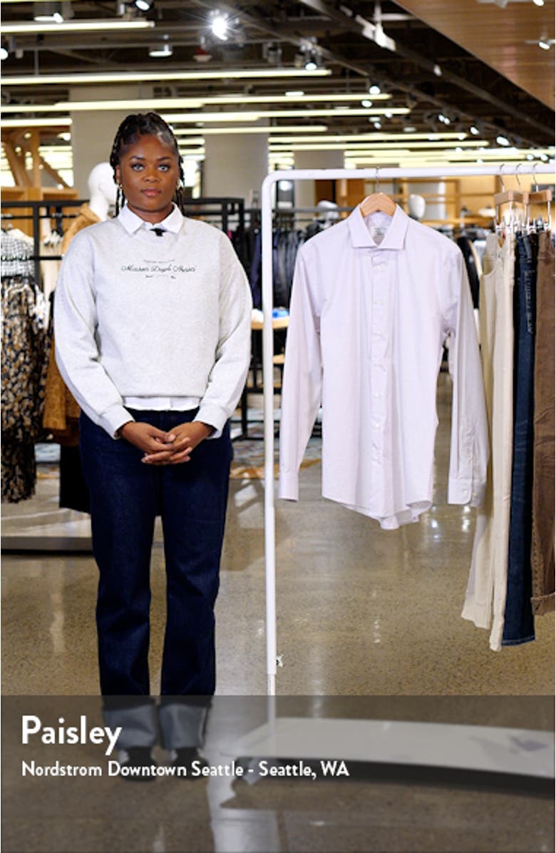 Easy Care Extra Trim Fit Plaid Dress Shirt, sales video thumbnail