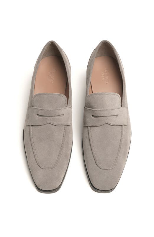 Belmont Penny Loafer, Alternate, color, Dover Cliff Taupe Suede