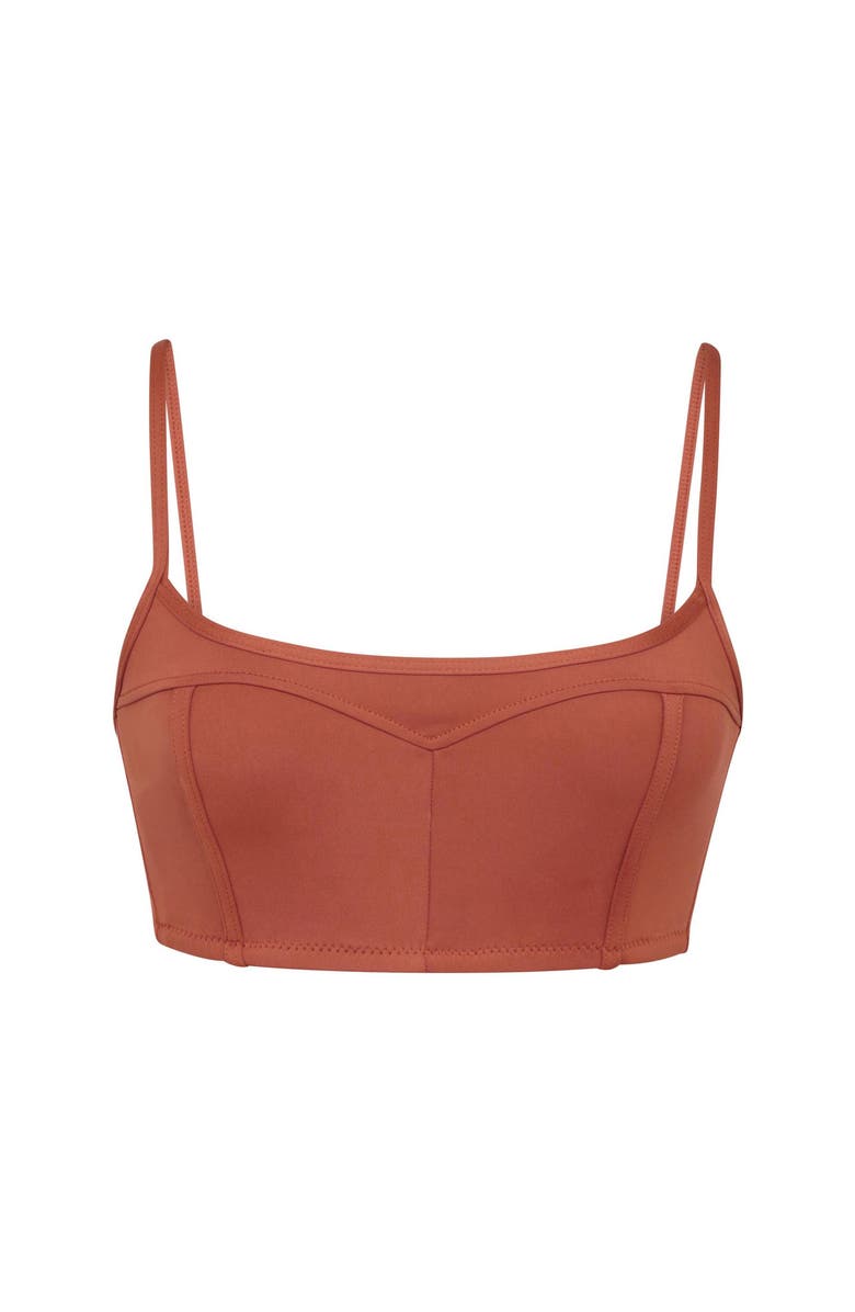 Losano Contour Bralette, Alternate, color, Baked Clay