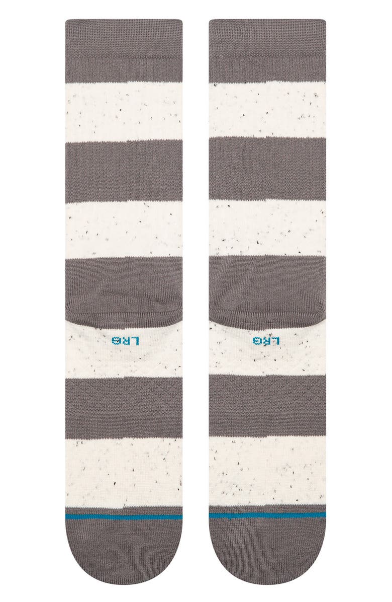 Stance Nep Stripe Crew Socks, Alternate, color, Grey
