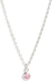 Set & Stones Birthstone Charm Pendant Necklace