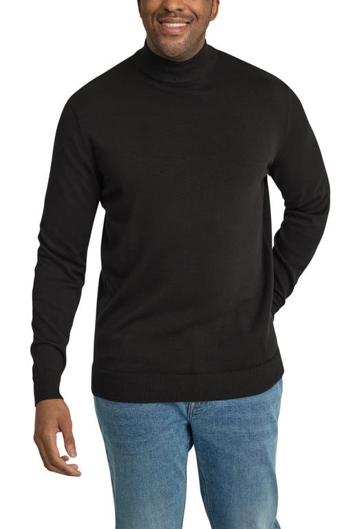 Johnny Bigg Essential Mock Neck Sweater in Black 