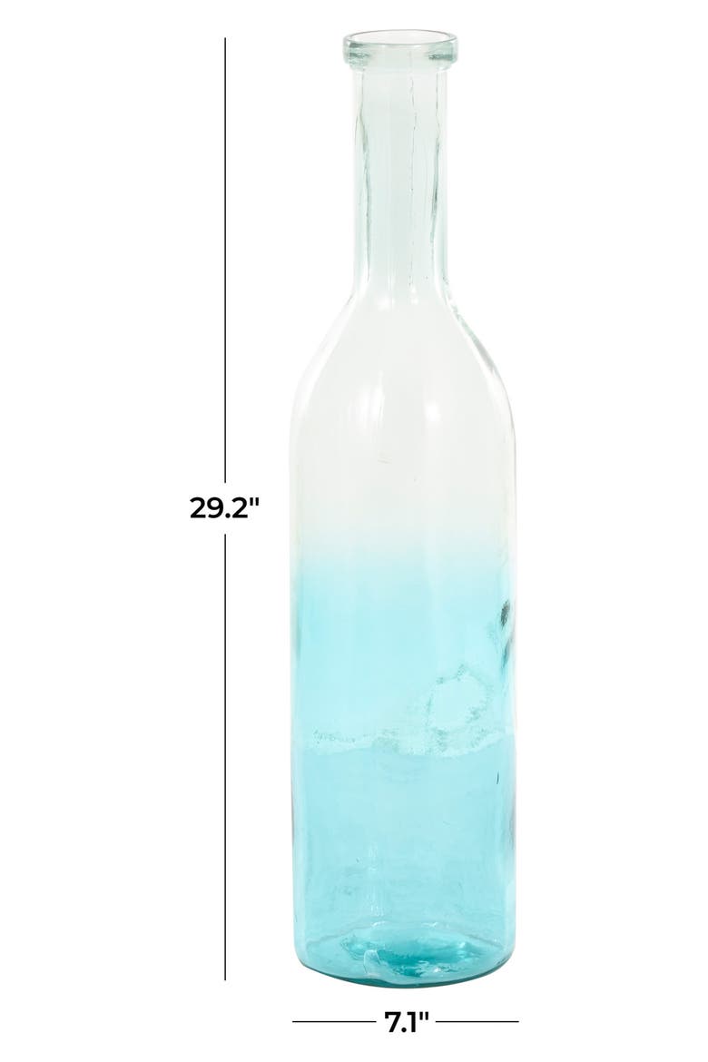 Recycled Glass Vase, Alternate, color, TEAL