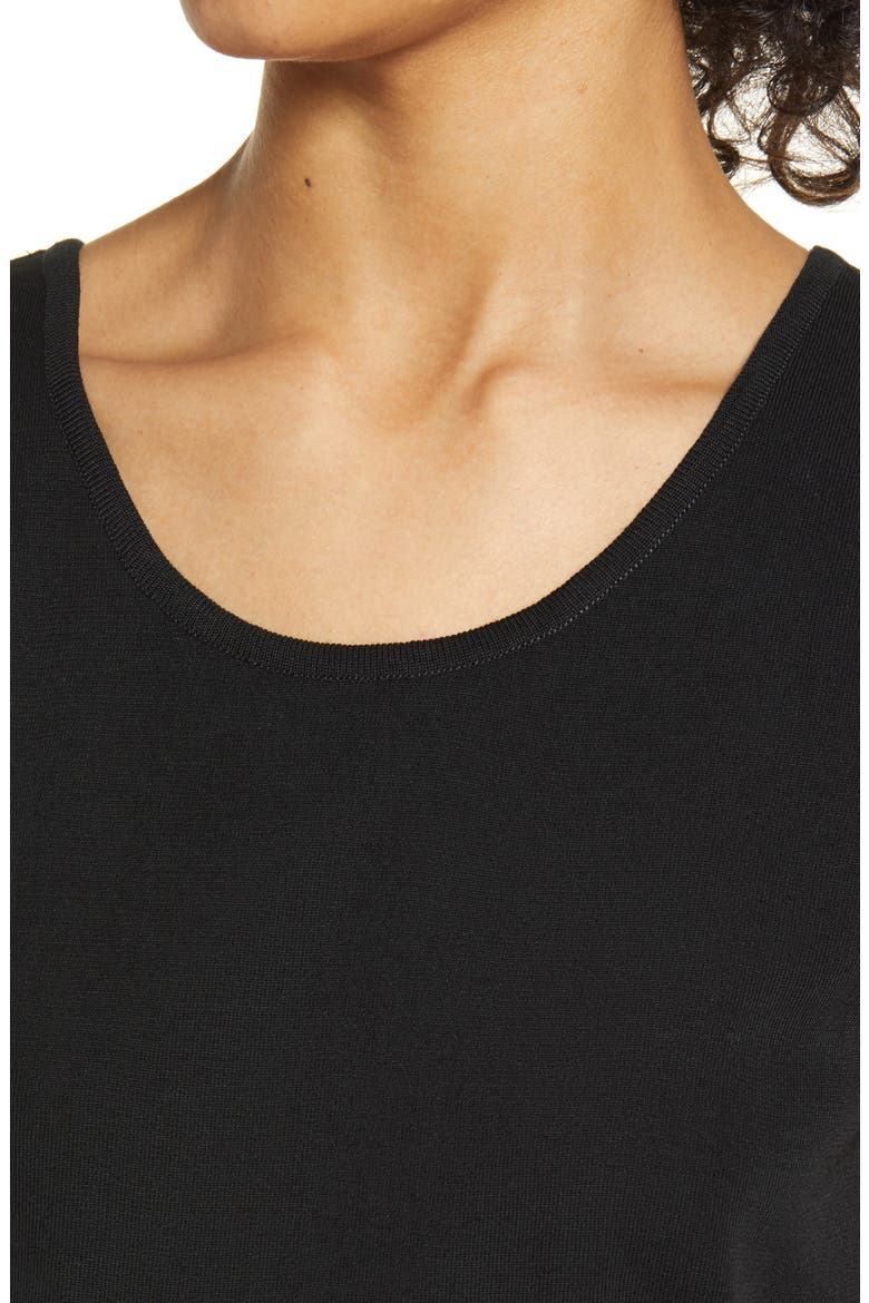 Scoop Neck Sweater Tank, Alternate, color, BLACK