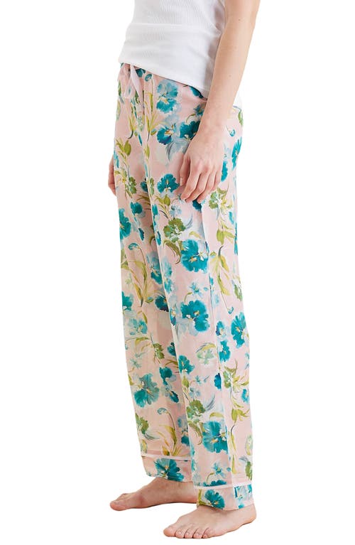 PAPINELLE PAPINELLE AUDREY FLORAL PRINT COTTON & SILK PANTS