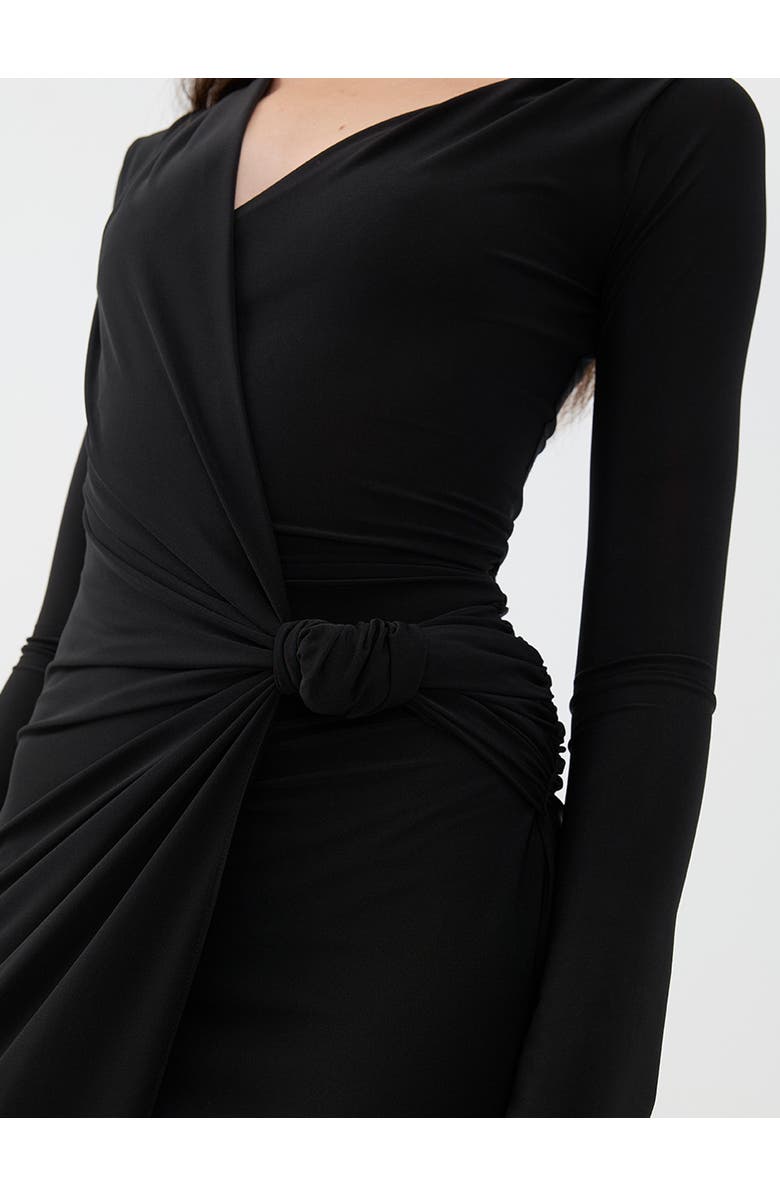 Nocturne Knotted Long Dress, Alternate, color, 