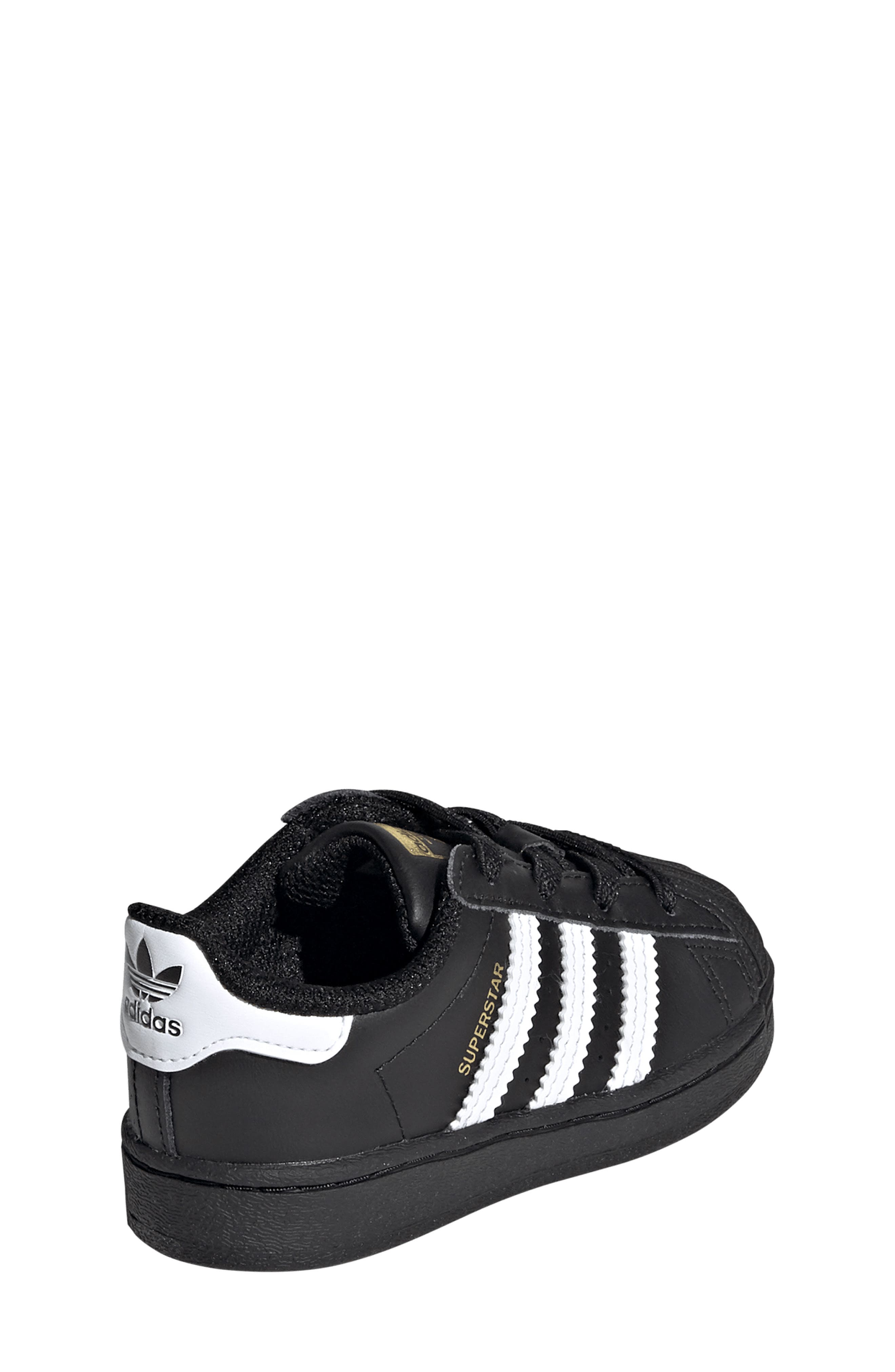 adidas Kids' Superstar Sneaker, Alternate, color, Black/ White/ Black