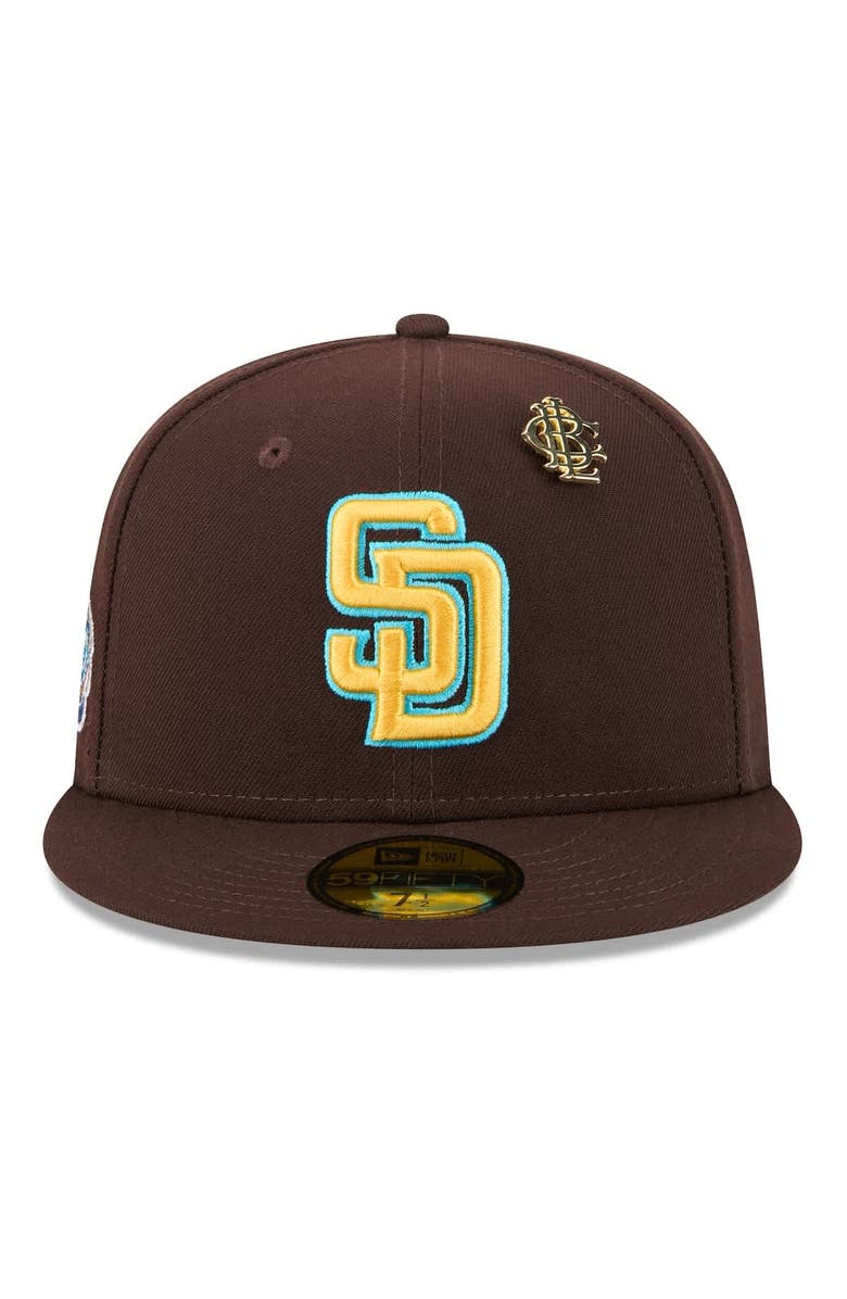 New Era Men's New Era  Brown San Diego Padres 2025 Big League Chew 59FIFTY Fitted Hat, Alternate, color, 