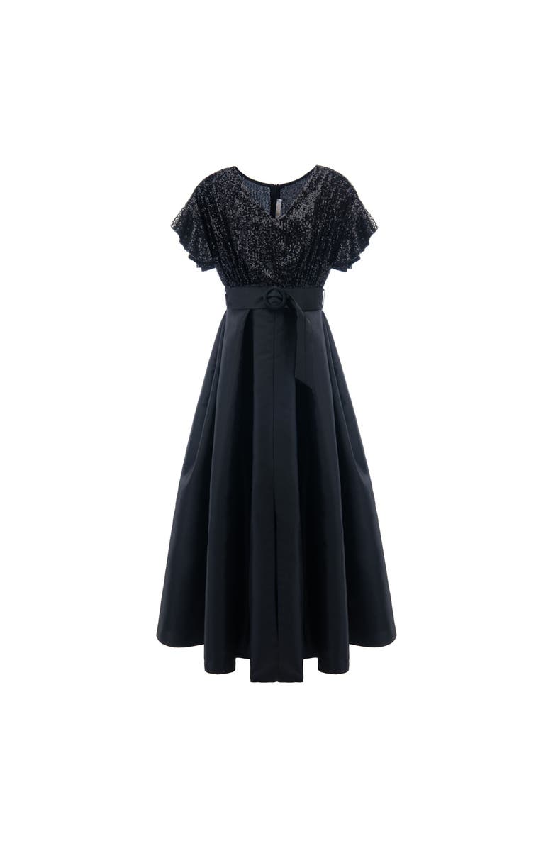 Tulleen Arcola Dress, Alternate, color, Black