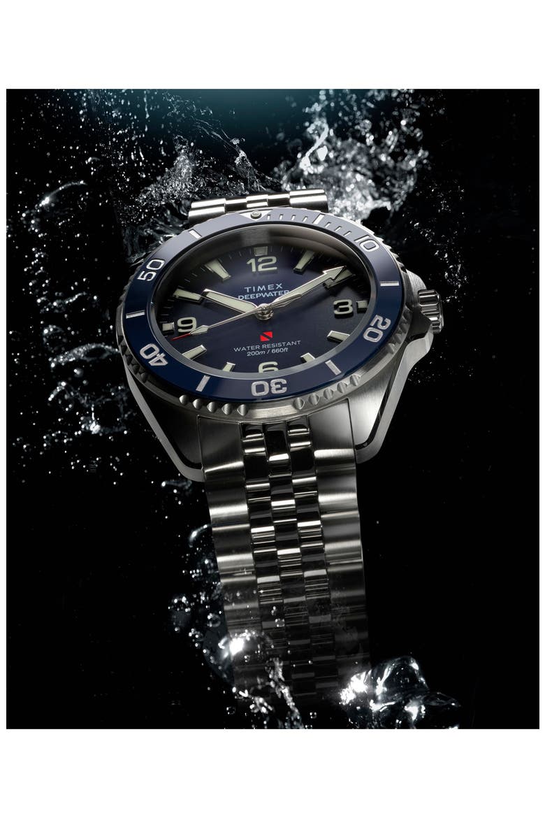 Deepwater Arctic 200 Bracelet Watch, 40.5mm, Alternate, color, SILVER-TONE