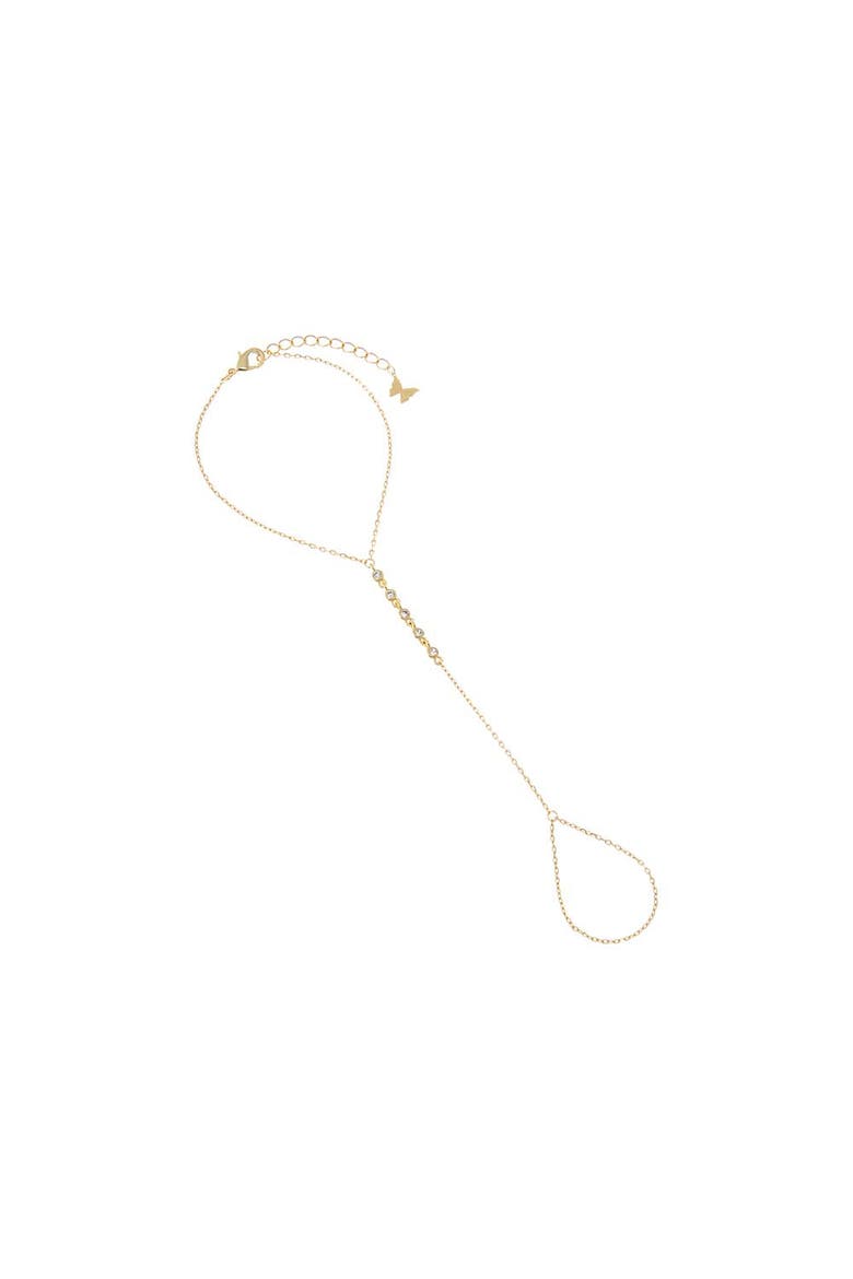Multi Pear Clustered Hand Chain, Main, color, Gold