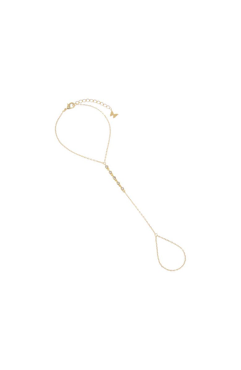 BY ADINA EDEN Multi Pear Clustered Hand Chain, Main, color, Gold