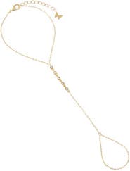 BY ADINA EDEN Multi Pear Clustered Hand Chain