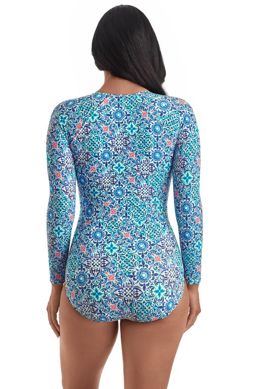 Shapesolver Sport Paddle Board Chlorine Resistant One-piece Swimsuit In Multi