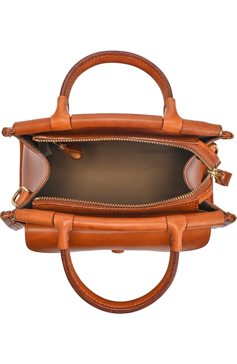 OLD TREND Laurel Genuine Leather Vintage Structured Satchel, Alternate, color, Caramel