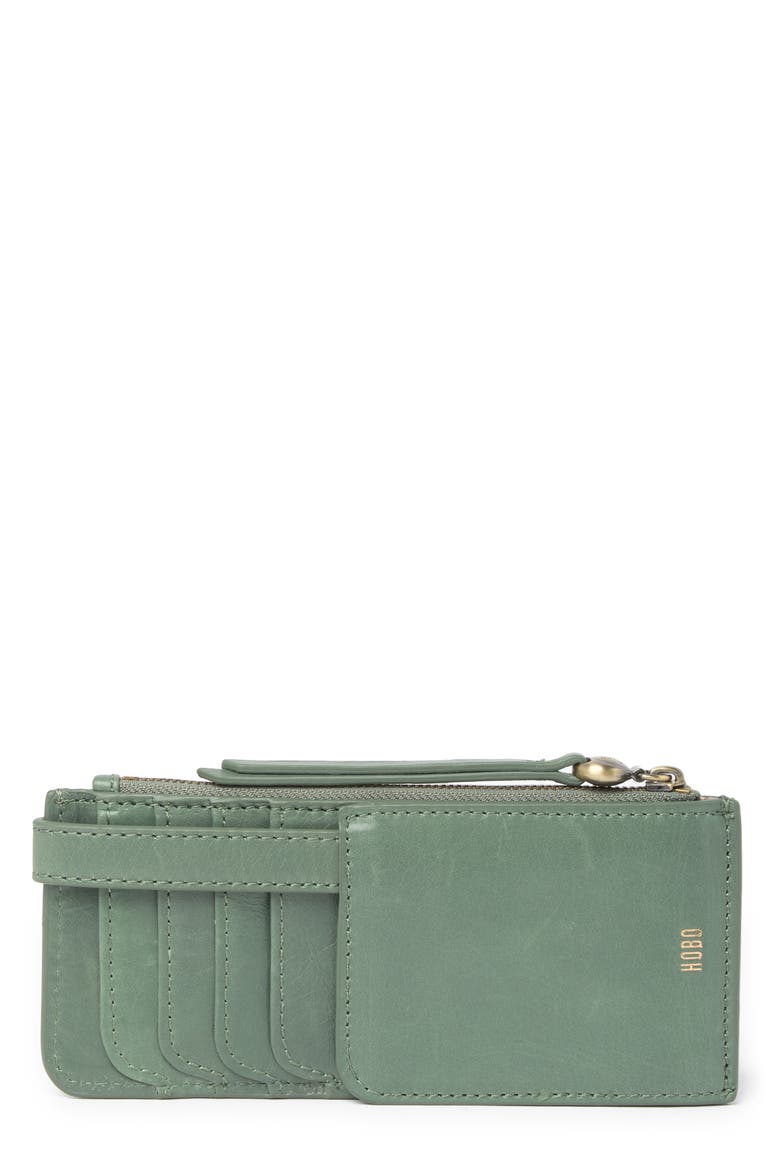 Range Leather Card Wallet, Alternate, color, BOTTLE GREEN