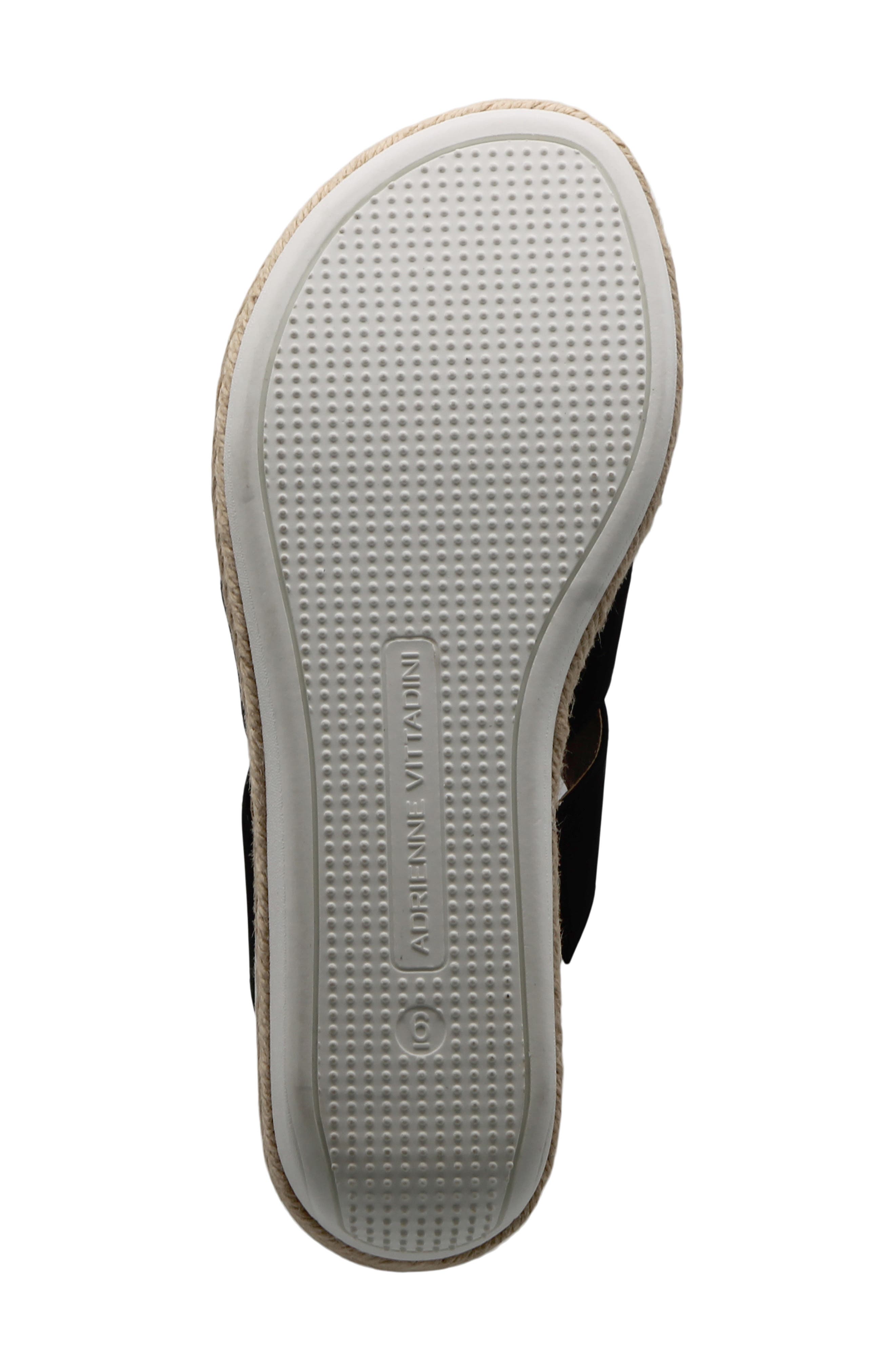 Adrienne Vittadini Carl 1 Wedge Slide Sandal, Alternate, color, Black