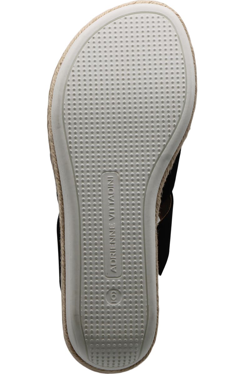 Adrienne Vittadini Carl 1 Wedge Slide Sandal, Alternate, color, Black